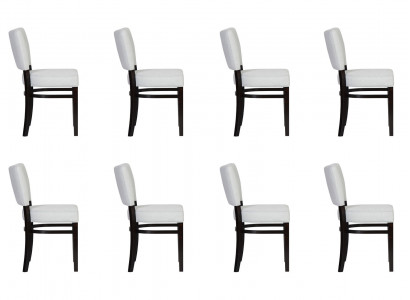 8x Eetkamerstoelen Stoel Fauteuil Set Lounge Club met Armleuningen Luxe